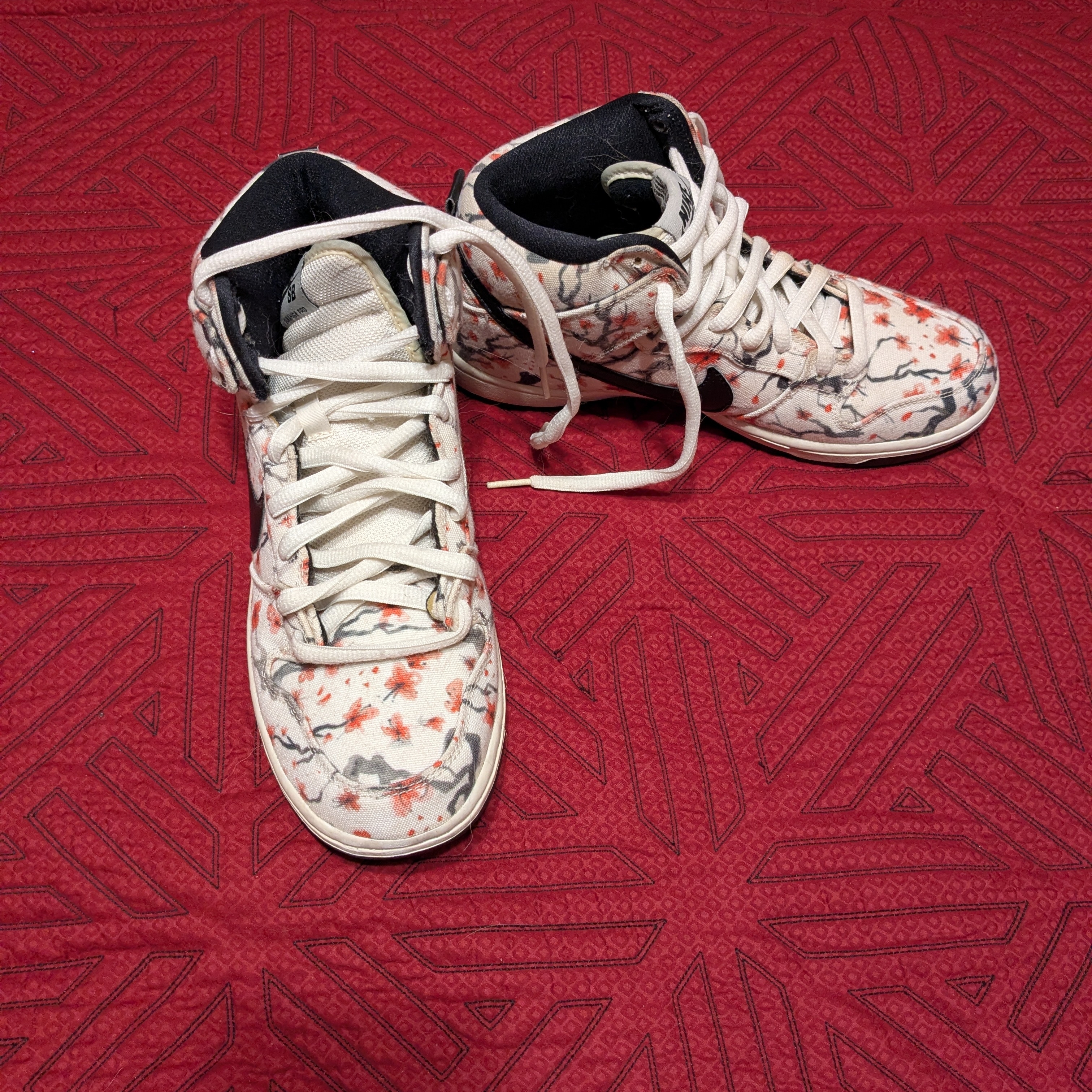 Nike Cherry Blossom Dunks, 8.5